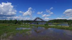 Rozhledna Himmelsleiter a park Fischhofpark v Tirschenreuthu
